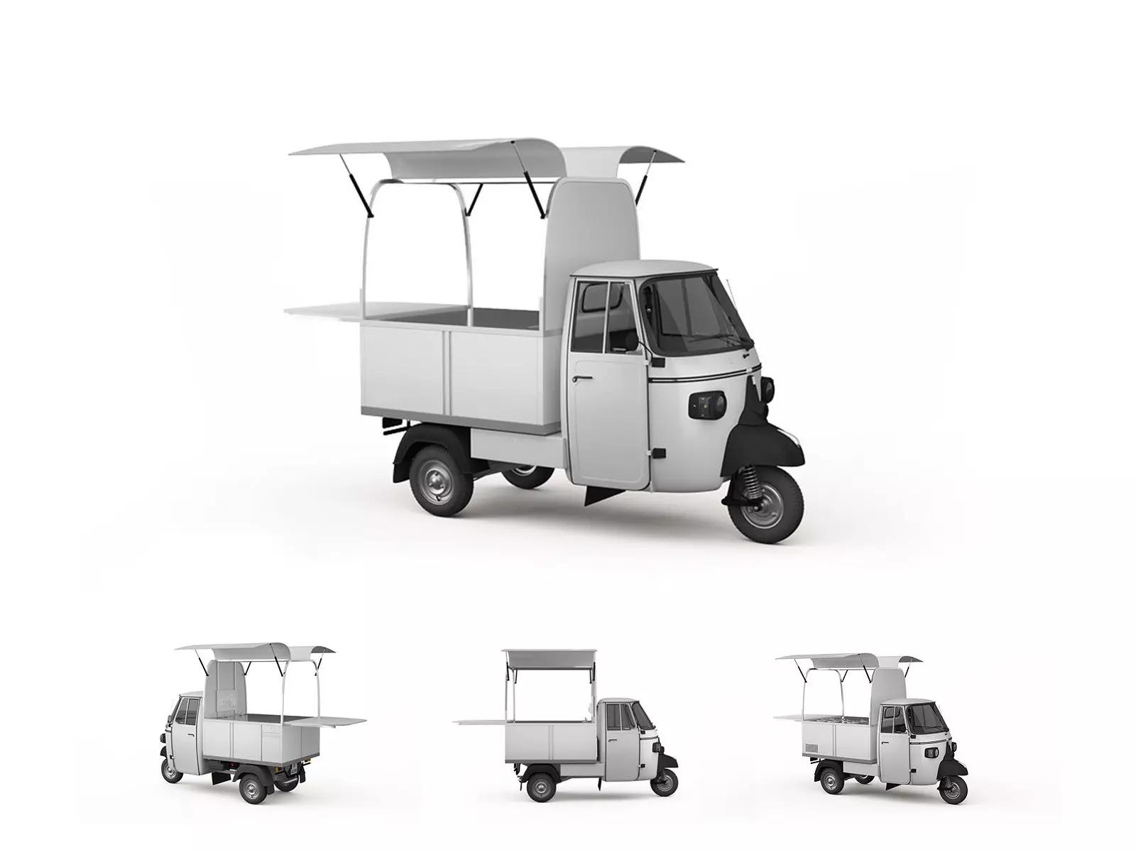 Coffee bike s kávovarem. Zdroj: jggastro Pojízdná kavárna/stánek – coffee/food truck Piaggio | Lázeňská káva